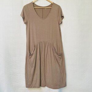 Garnet Hill Womens Shift Dress Size Small Flowy Festival Pockets Comfy Summer